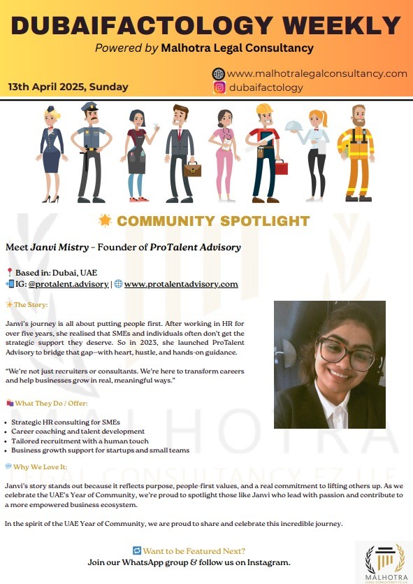 DUBAI FACTOLOGY WEEKLY