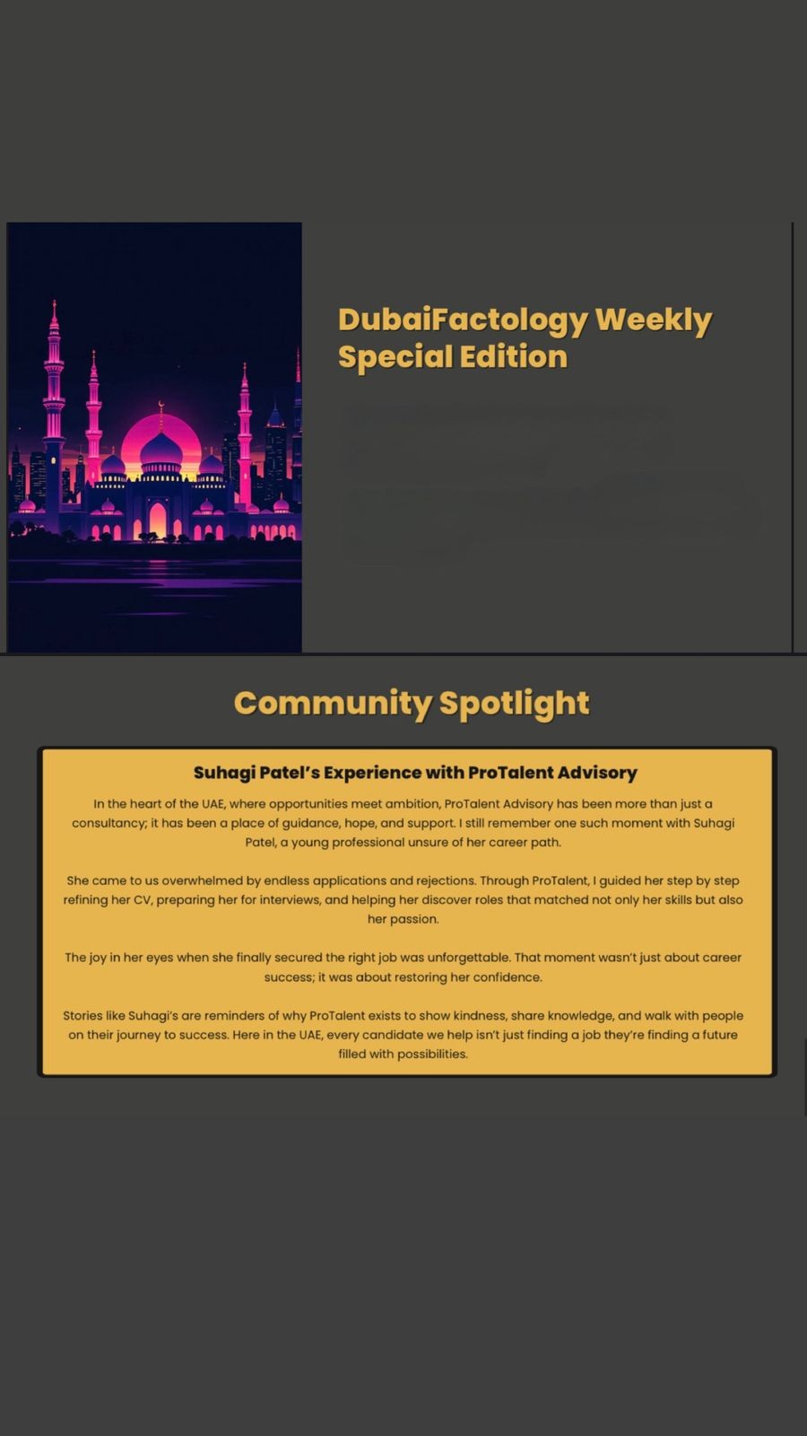 Dubai Factology Weekly
Special Edition