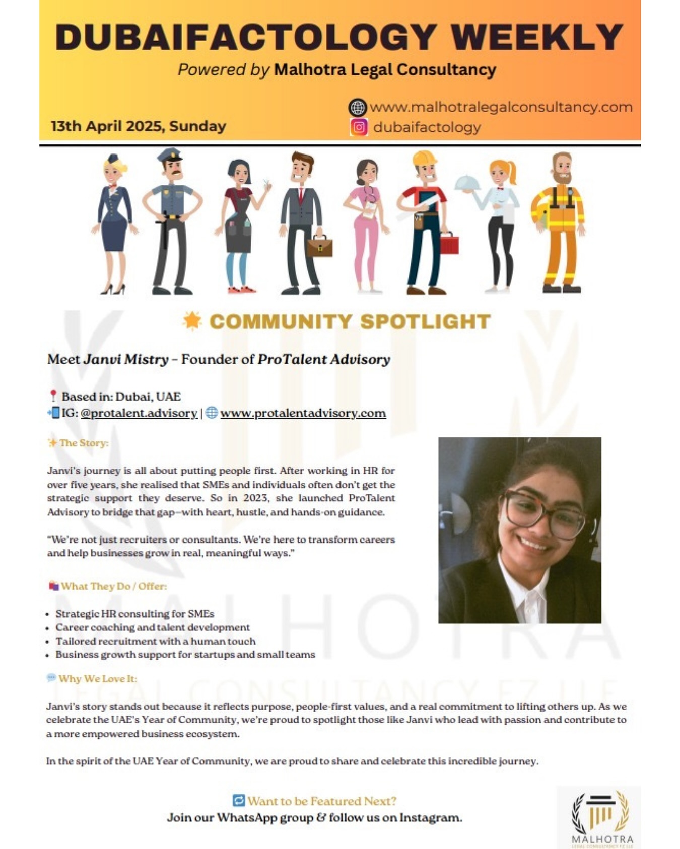 DUBAI FACTOLOGY WEEKLY